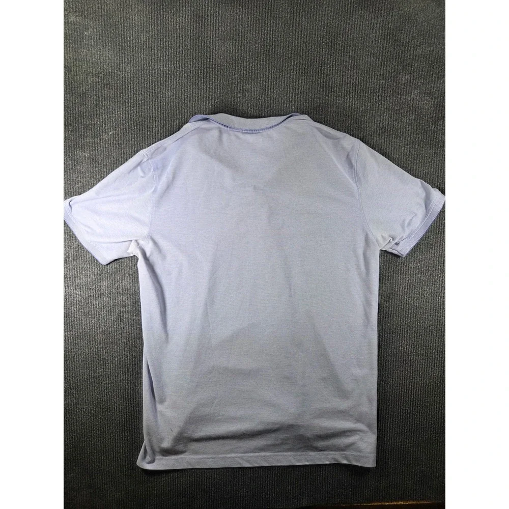 IZOD Performance Mens Short Sleeve Pique Polo Shirt Light Blue Large - Picture 5 of 6